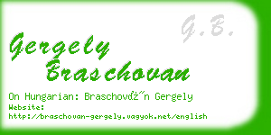 gergely braschovan business card